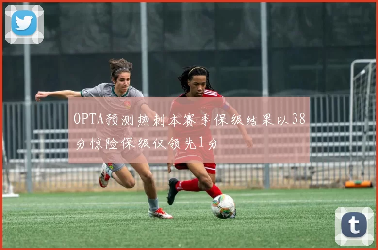OPTA预测热刺本赛季保级结果以38分惊险保级仅领先1分